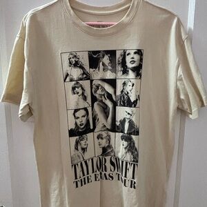 Taylor Swift Eras Tour 2024 T-Shirt - Beige & Black